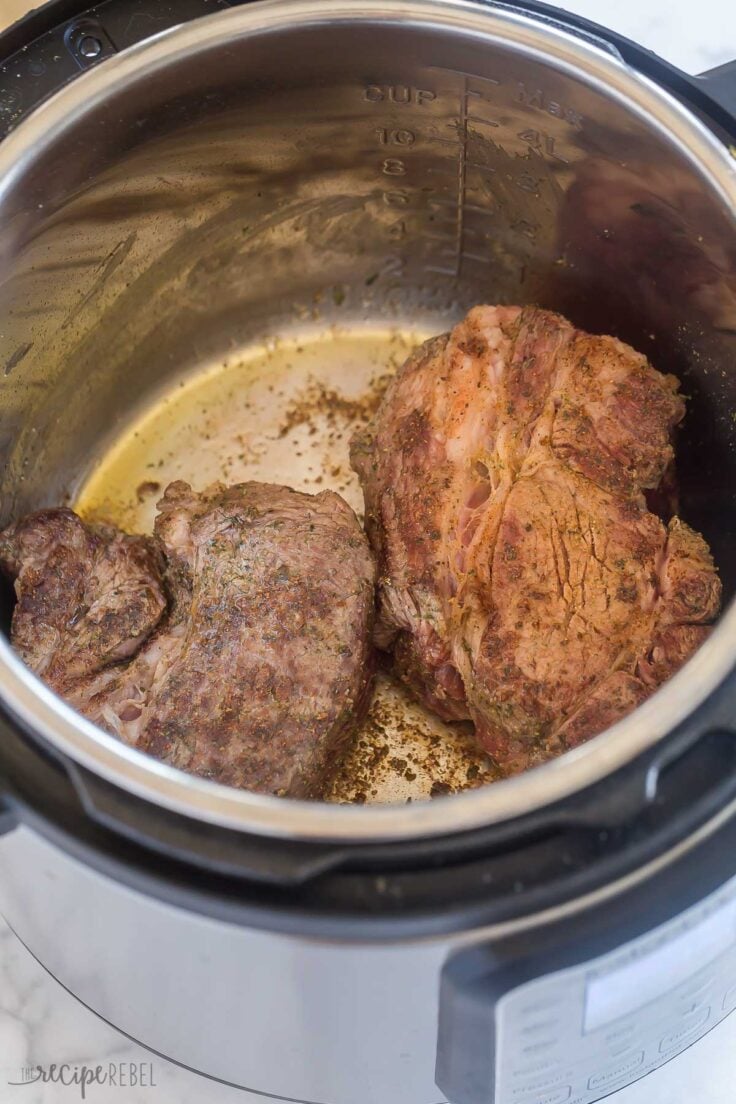 searing roast beef in instant pot on saute